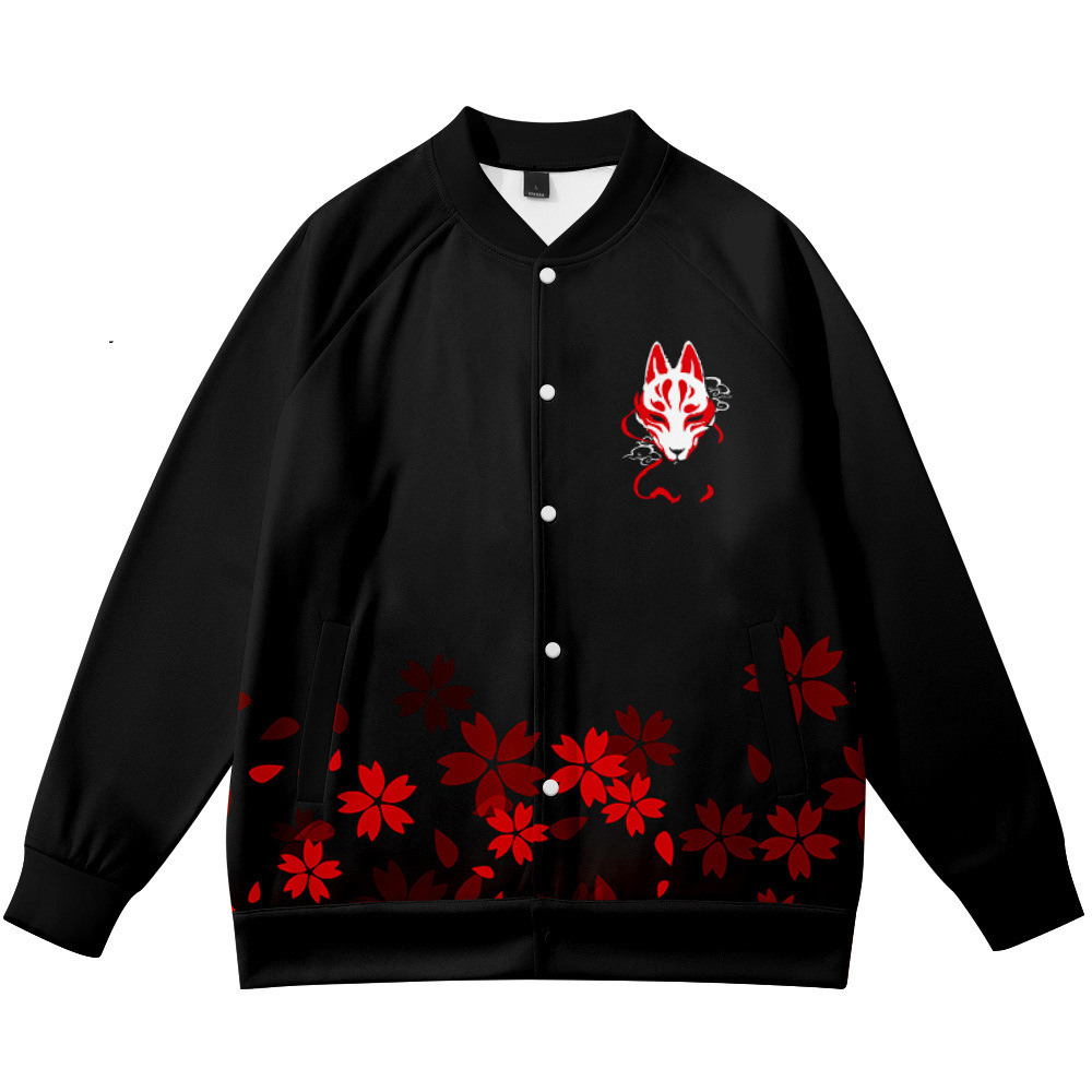Streetwear Brand With Flowers - Abrigos Anime flor zorro 3D impreso