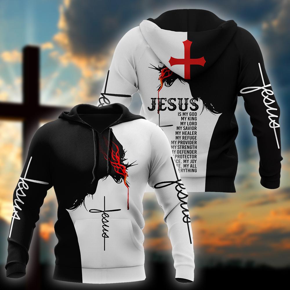 Streetwear Brand Tracksuit - Otoño marca sudaderas con capucha Jesús