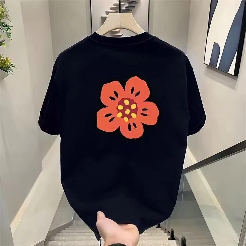 Camiseta de algodón con estamp - Streetwear Brand With Flowers reseña y precio