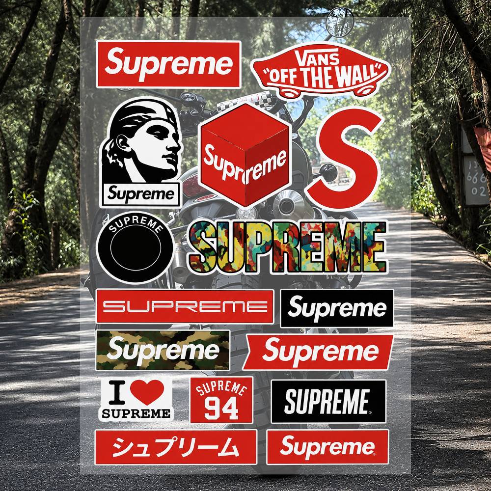 Juego de Pegatinas de la Marca - Supreme Brand Streetwear reseña y precio