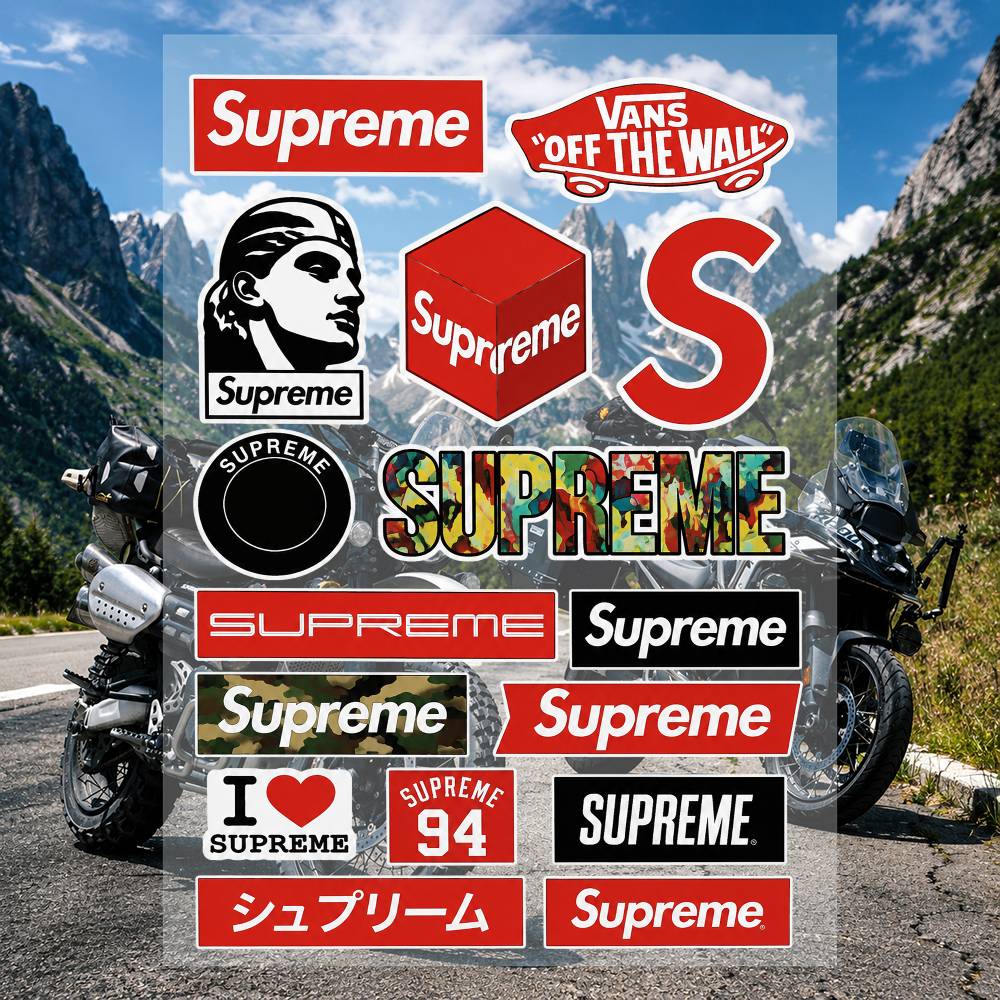 Juego de Pegatinas de la Marca - Supreme Brand Streetwear reseña y precio